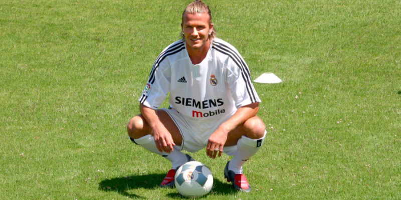 The date Beckham left Real Madrid