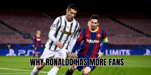 why ronaldo has more fans